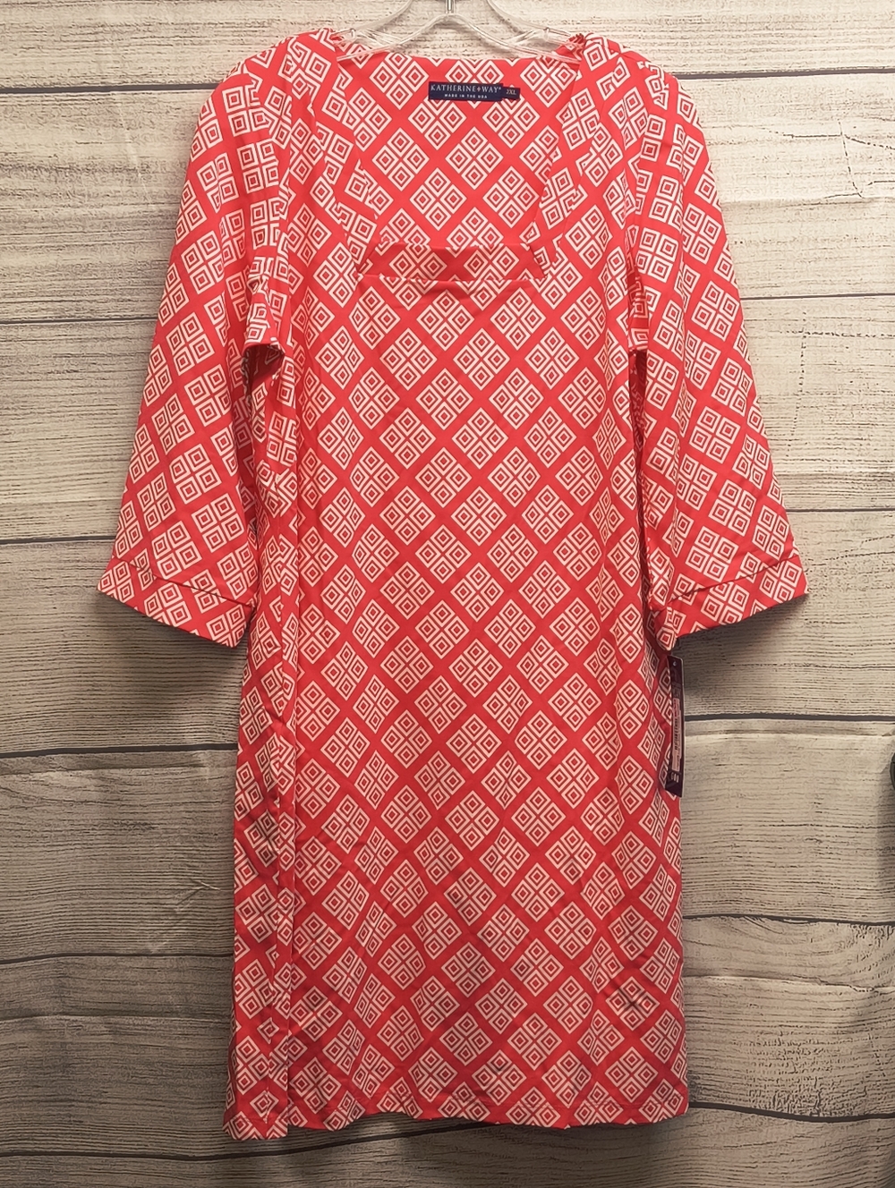 Pink & White Katherine Way Dress Size 2x